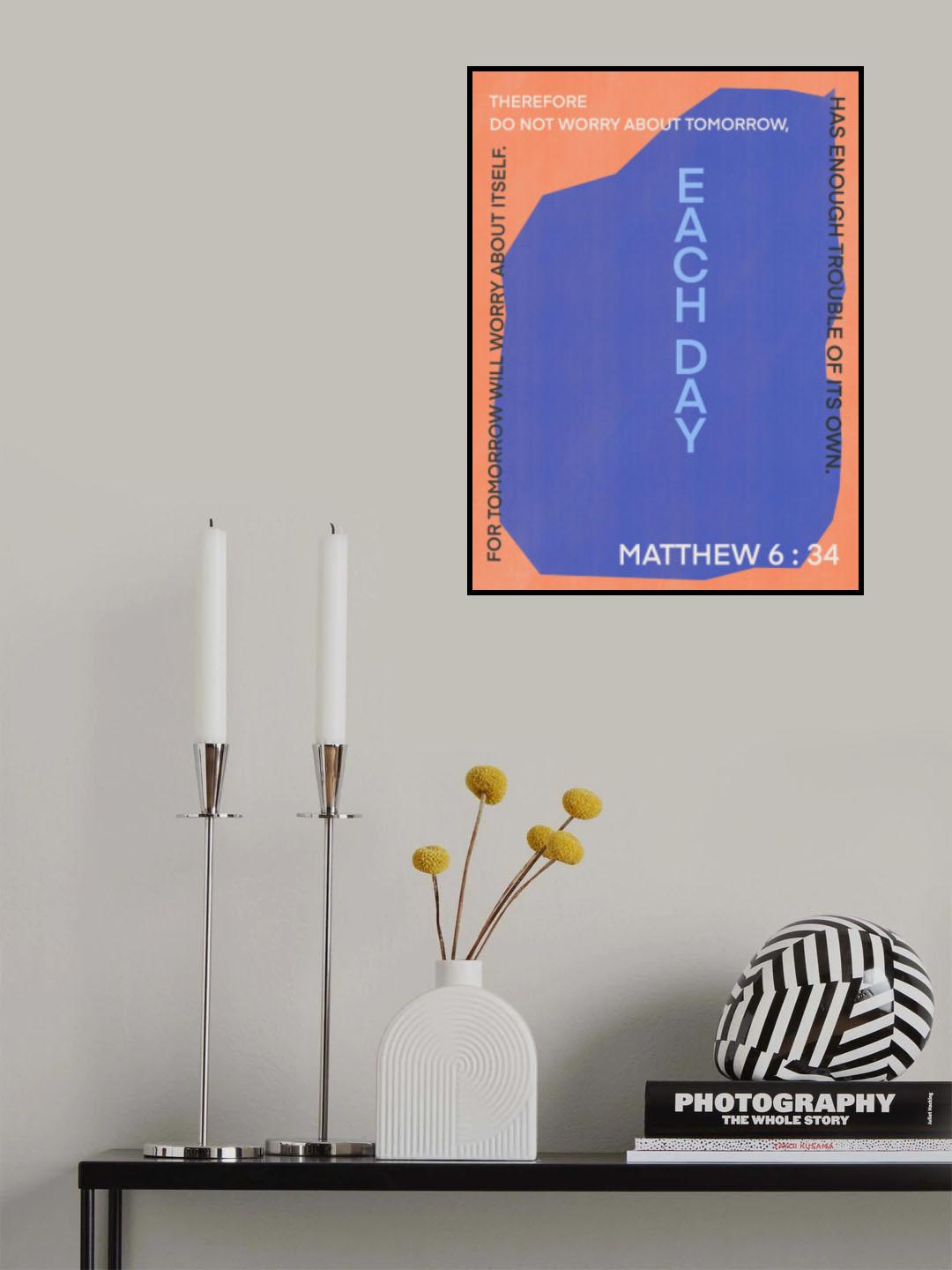 Carry On Each Day Poster och Canvastavla