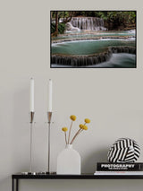 Natural swimming pool in Laos Poster och Canvastavla