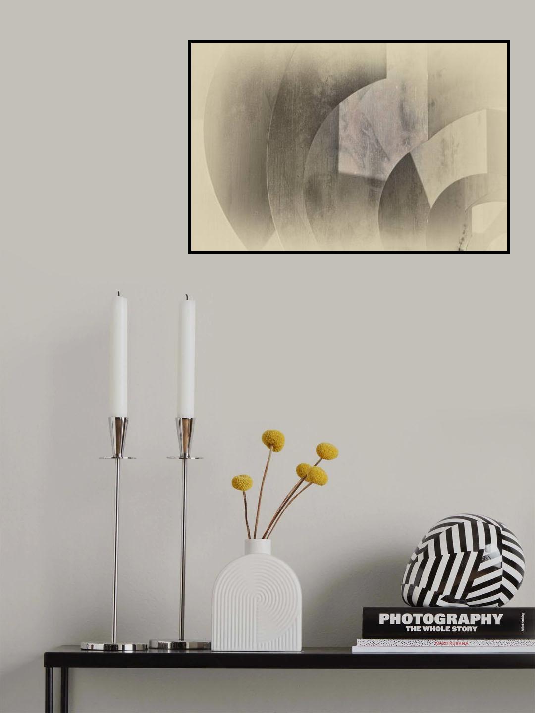 Shapes in soft tones Poster och Canvastavla