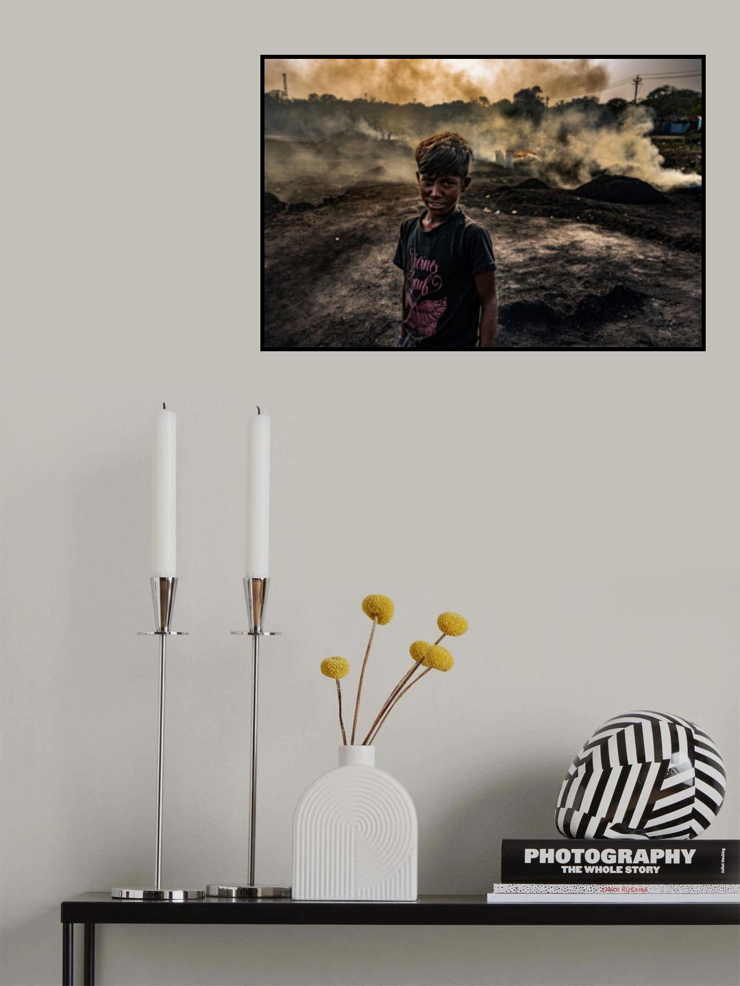 Les voleurs de charbon Poster och Canvastavla