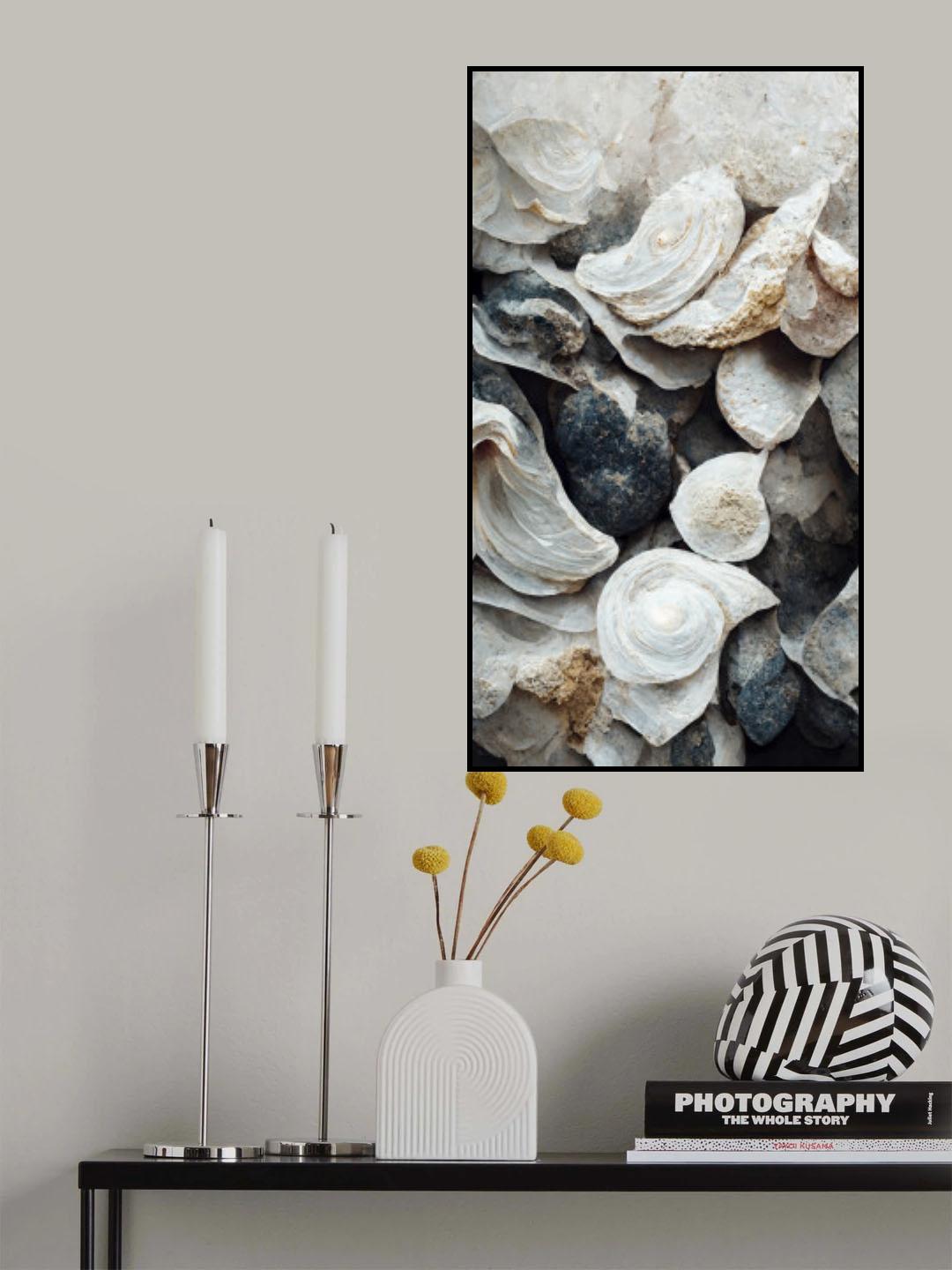 Sea Shells Detail No 4 Poster och Canvastavla