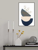 boho blue-2 Poster och Canvastavla