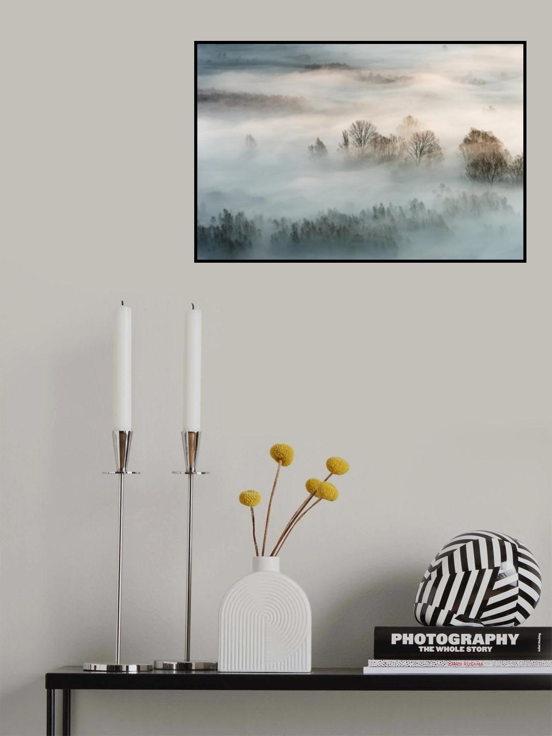 Winter fog Poster och Canvastavla