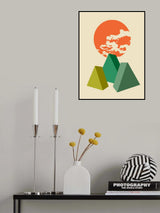 Cubic Landscape Poster och Canvastavla