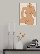 Sitting Nude In Nude Poster och Canvastavla