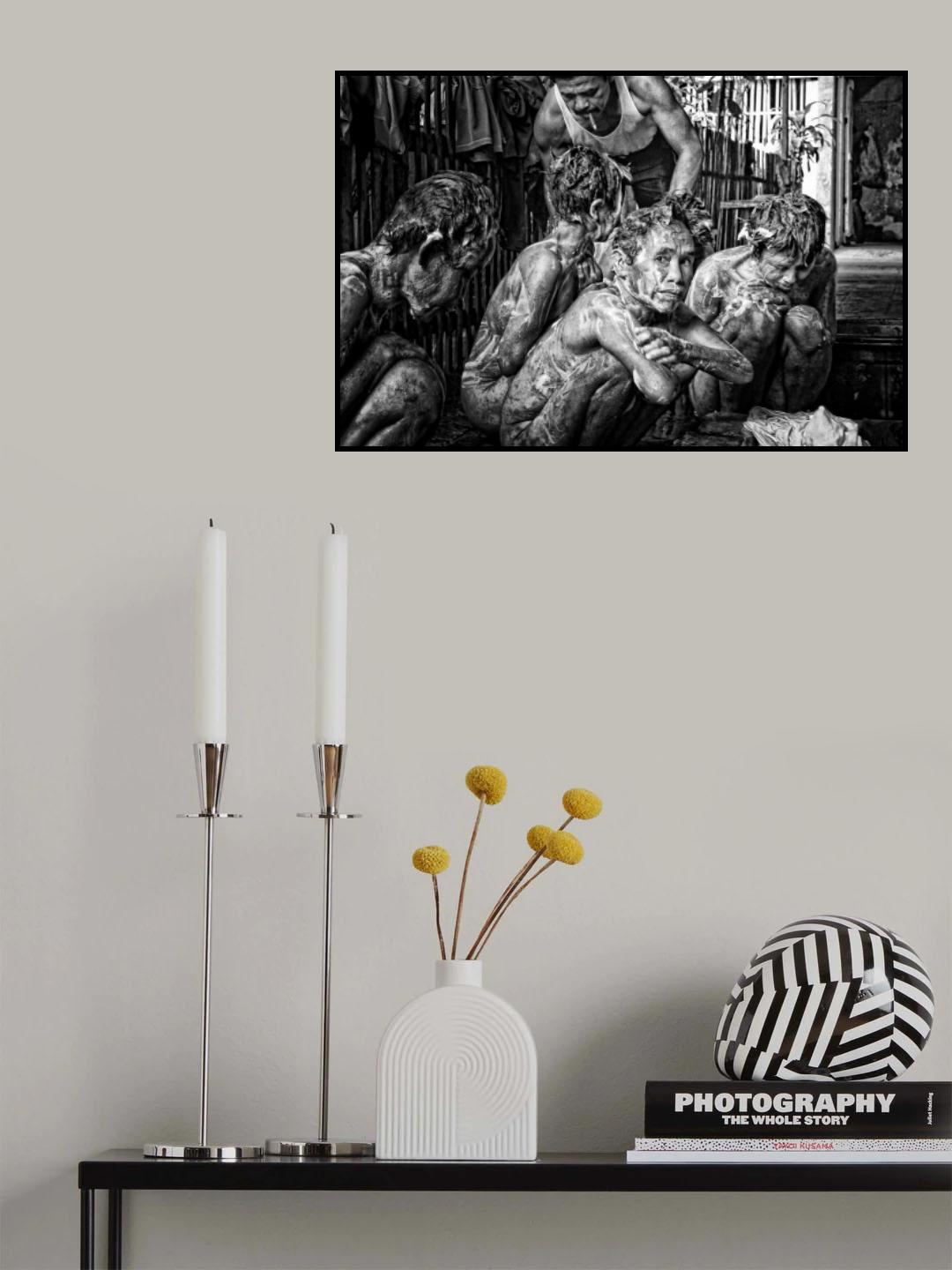 queued for bathed Poster och Canvastavla