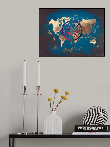 World map 42 Poster och Canvastavla