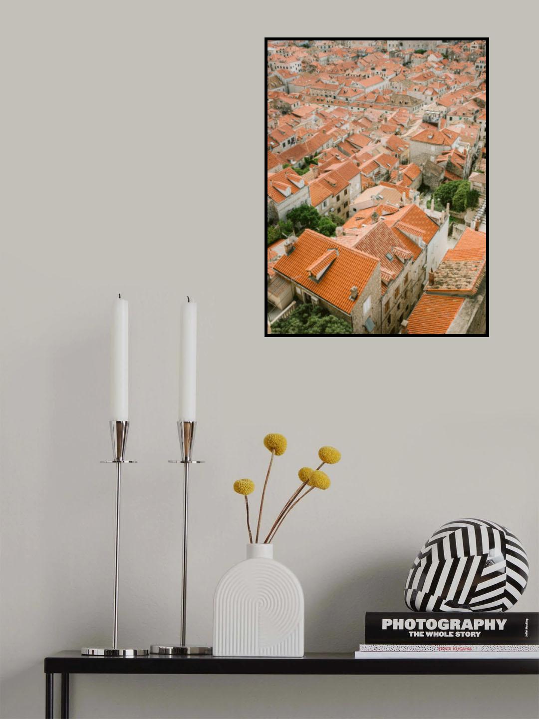 Roofs of Dubrovnik Poster och Canvastavla