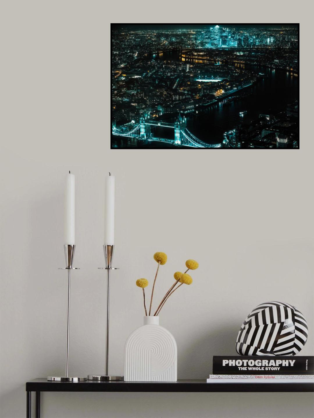 Cyberpunk London - I Poster och Canvastavla