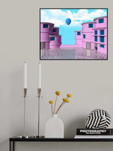 the blue balloon Poster och Canvastavla