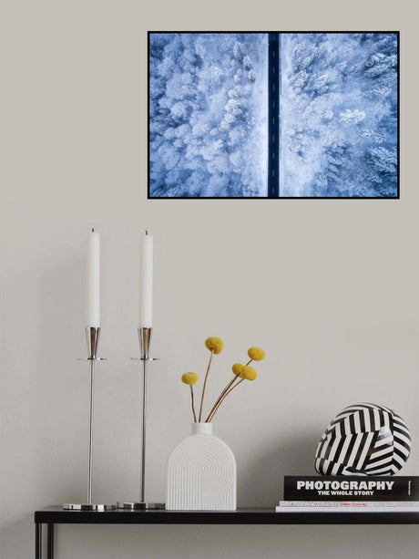 A Frosty Road Poster och Canvastavla