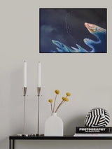 Magadi salt lake Poster och Canvastavla