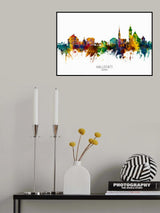 Hallstatt Austria Skyline Poster och Canvastavla