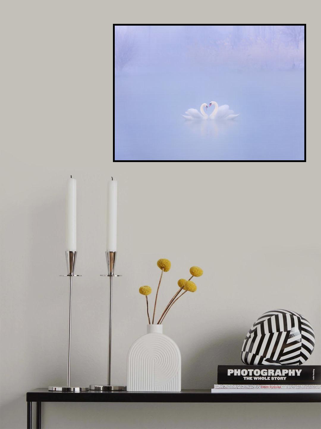 Falling in Love in the morning fog Poster och Canvastavla