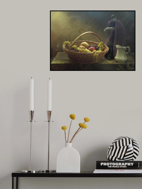 Still Life with Fruits Basket Poster och Canvastavla