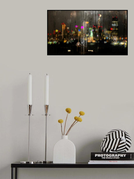 Wet Glass Manhattan view Poster och Canvastavla