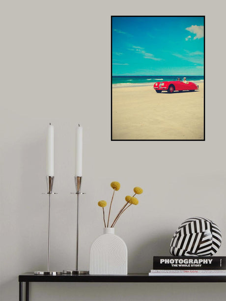 The red car Poster och Canvastavla