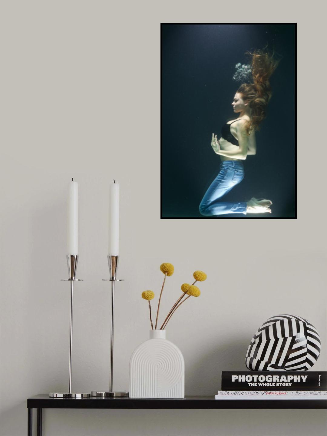 underwater artistic portrait shooting Poster och Canvastavla