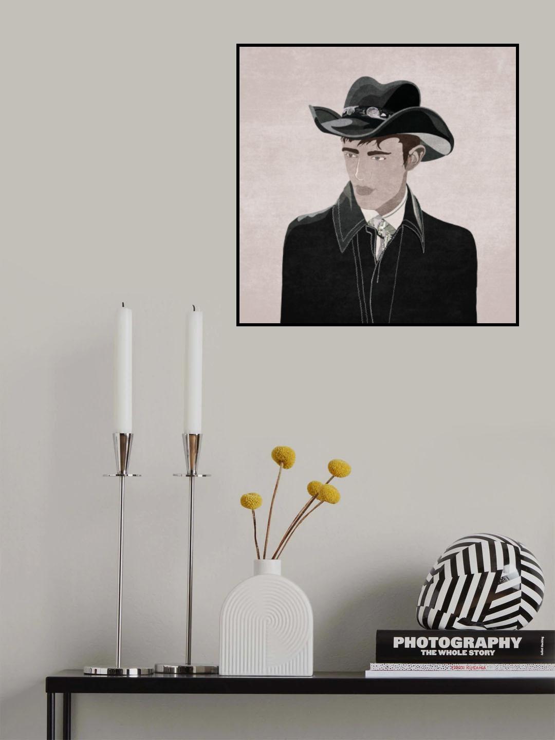 Kibar Cowboy Poster och Canvastavla