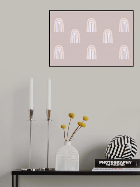 Minimal Rainbows Poster och Canvastavla