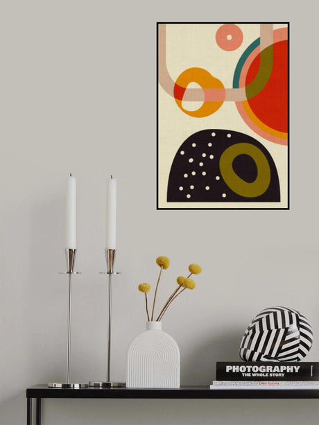 Mid Century Cirque 4 Kopie Poster och Canvastavla