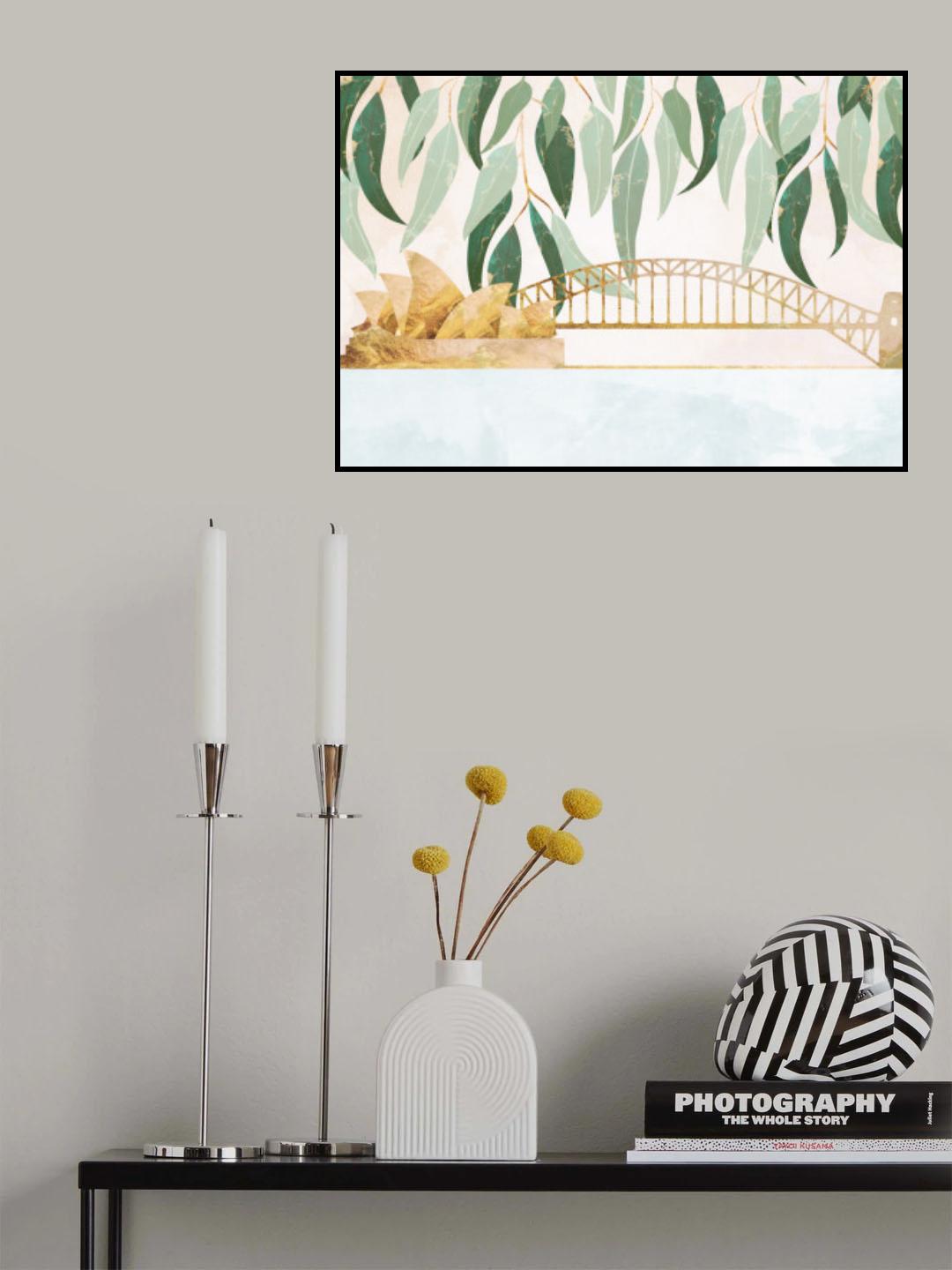 Sydney Opera Harbour Bridge Eucalyptus Poster och Canvastavla