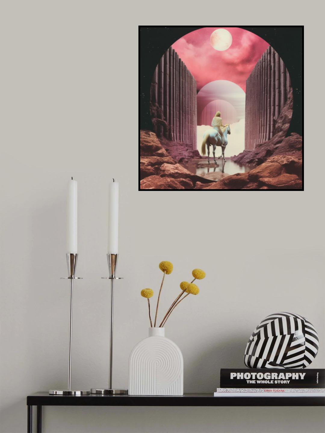 Space Portal Collage Art Poster och Canvastavla