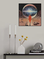 Orb Power Space Collage Art Poster och Canvastavla