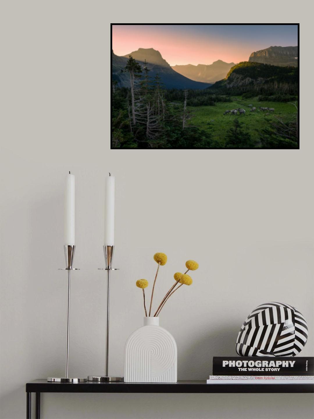 Good Morning, Glacier NP Poster och Canvastavla