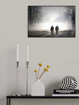 Foggy walk Poster och Canvastavla