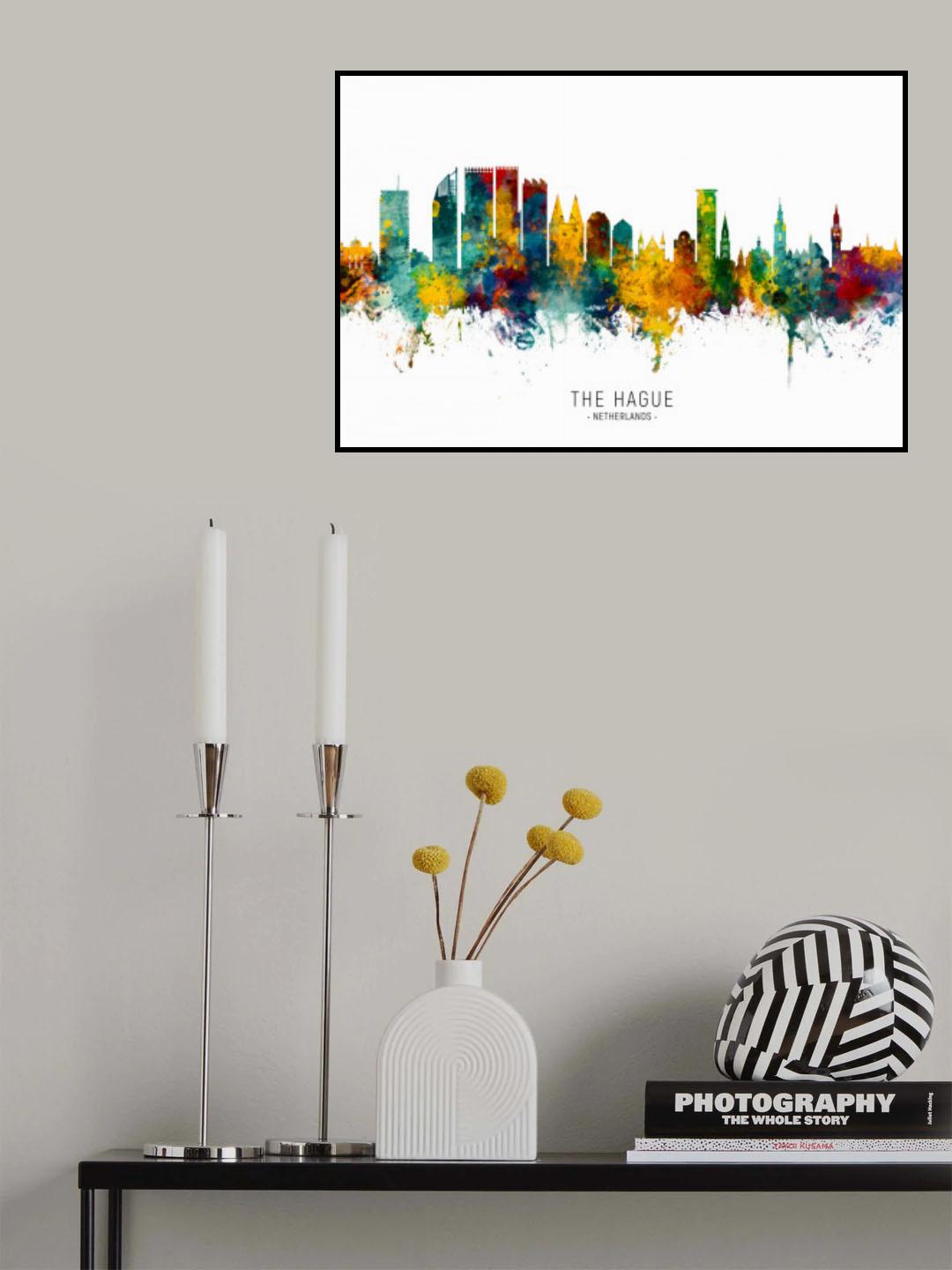 The Hague Netherlands Skyline Poster och Canvastavla