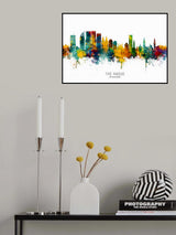 The Hague Netherlands Skyline Poster och Canvastavla