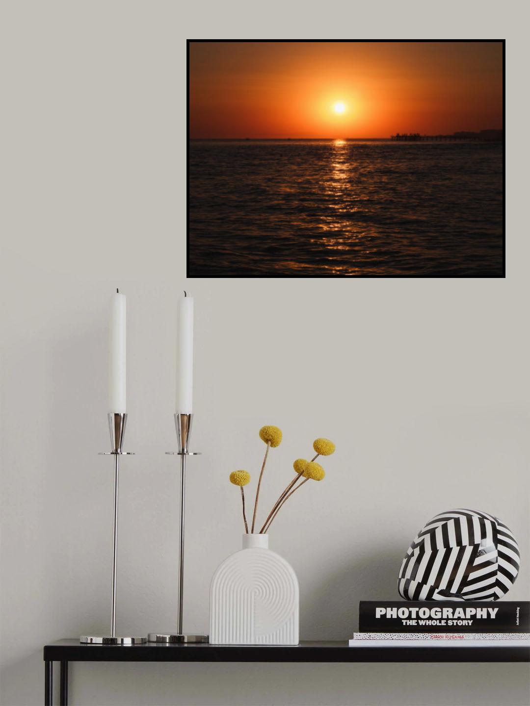 amazing sea view at sunset Poster och Canvastavla