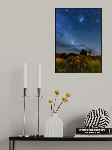 Lupins Milkway of Lake Tekapo Poster och Canvastavla