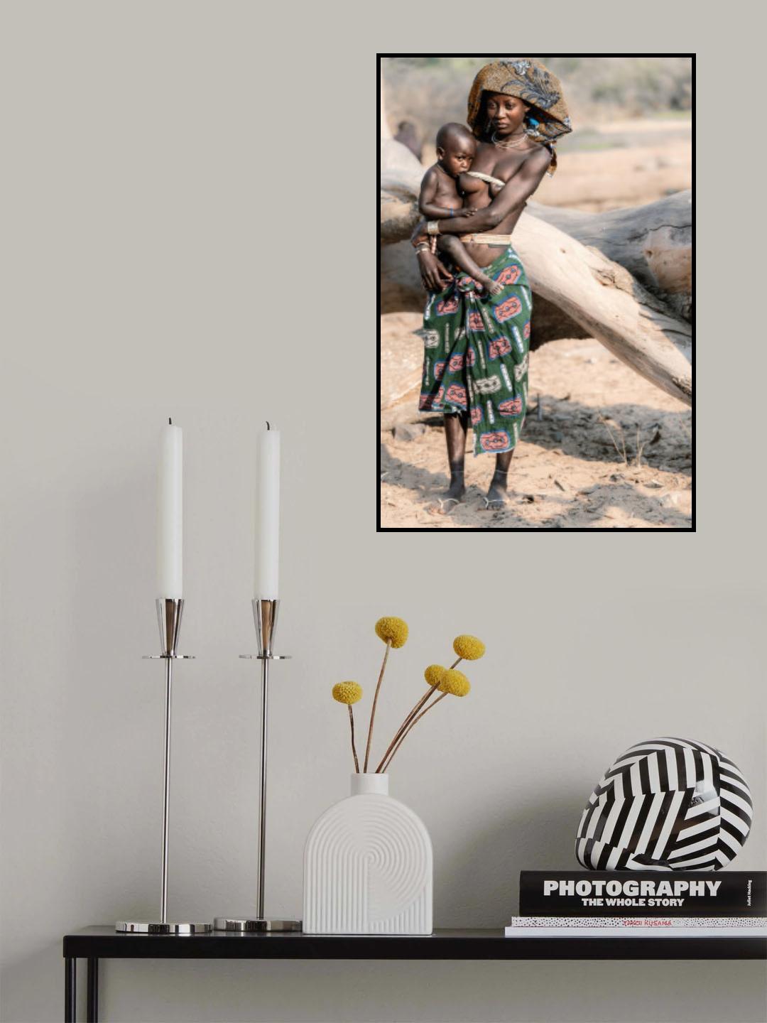 Omukuvale mother and child Poster och Canvastavla