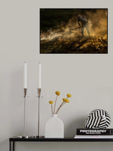 Charcoal factory I Poster och Canvastavla