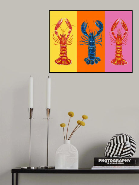 Lobster Langoustines Pop Art 3 Poster och Canvastavla