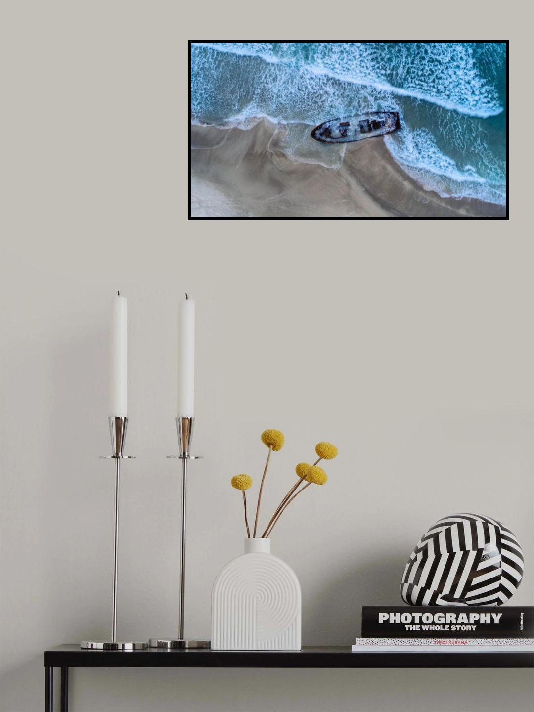 To the beach 1970 Poster och Canvastavla