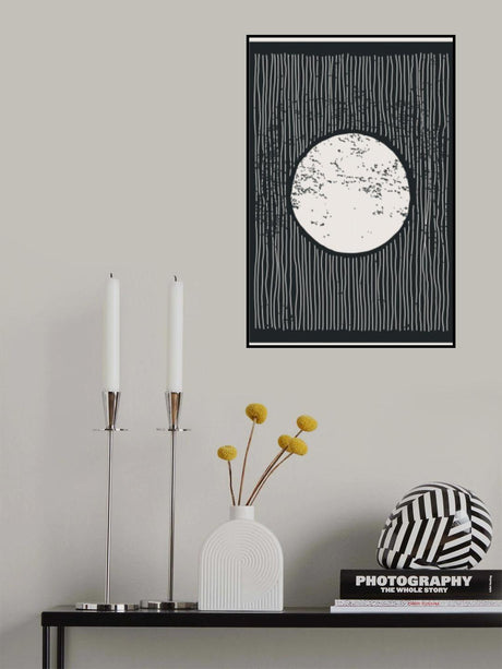Minimal Moon Poster och Canvastavla