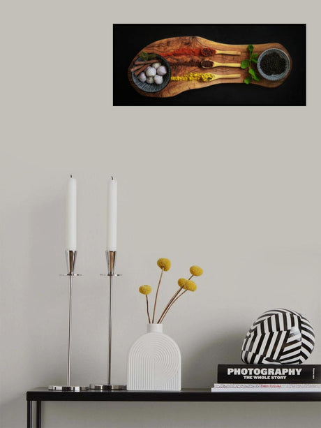 Colorful still-life with herbs. 3 Poster och Canvastavla