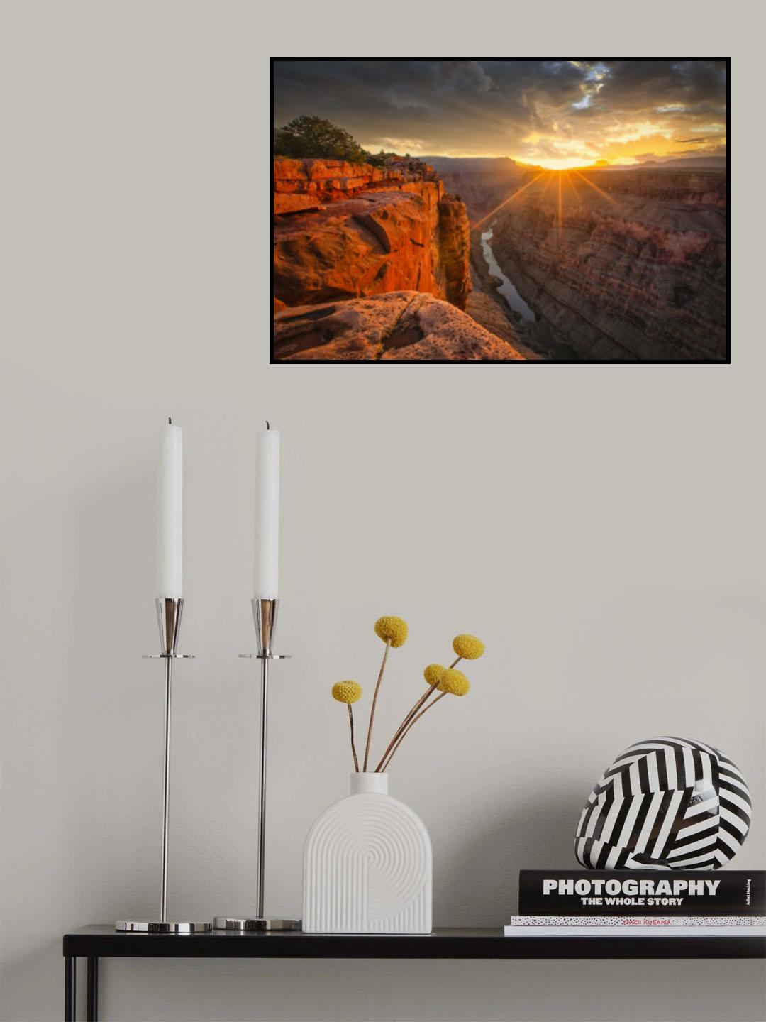 Sunrise Over The Grand Canyon Poster och Canvastavla