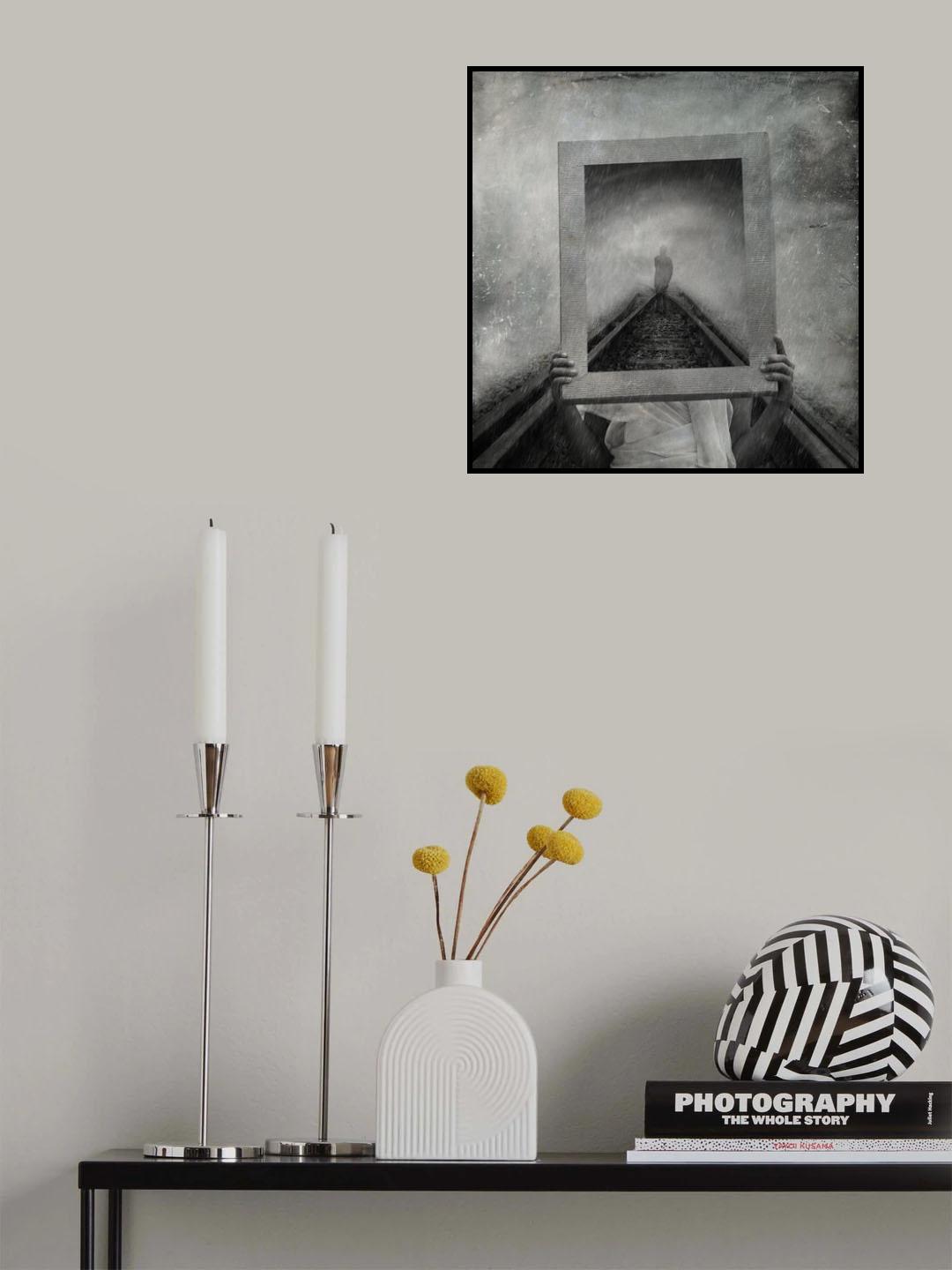 The frame of confused to choice which way Poster och Canvastavla