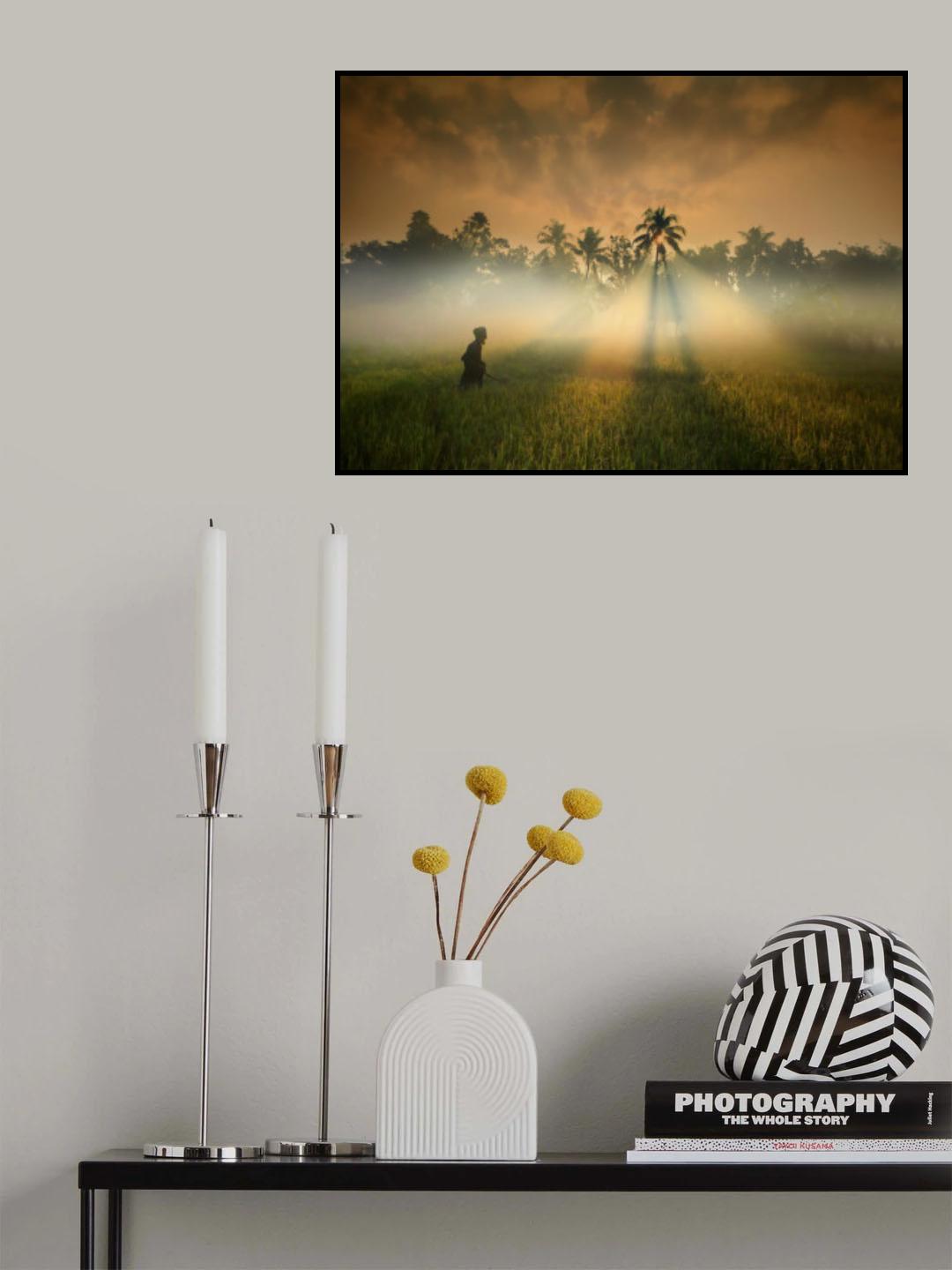Natural beauty of the village Poster och Canvastavla