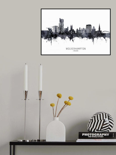 Wolverhampton England Skyline Poster och Canvastavla