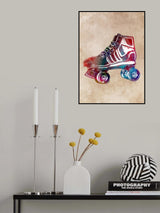 Roller skates sport art Poster och Canvastavla