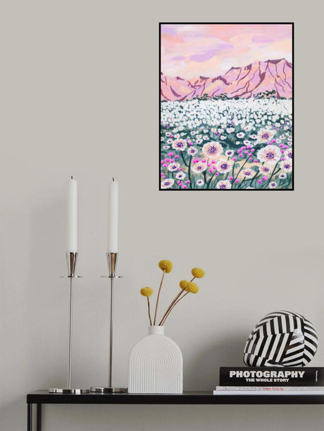 Pink Desert Poster och Canvastavla