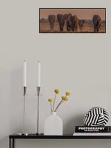 running towards the water Poster och Canvastavla