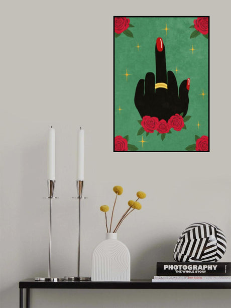 Middle Finger Poster och Canvastavla