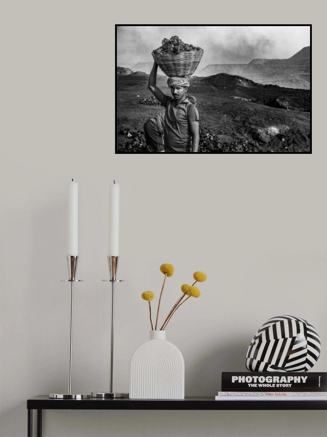 Les voleurs de charbon Poster och Canvastavla