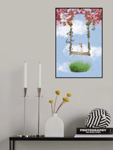 Bunny flies high in the Beautiful Sky Poster och Canvastavla